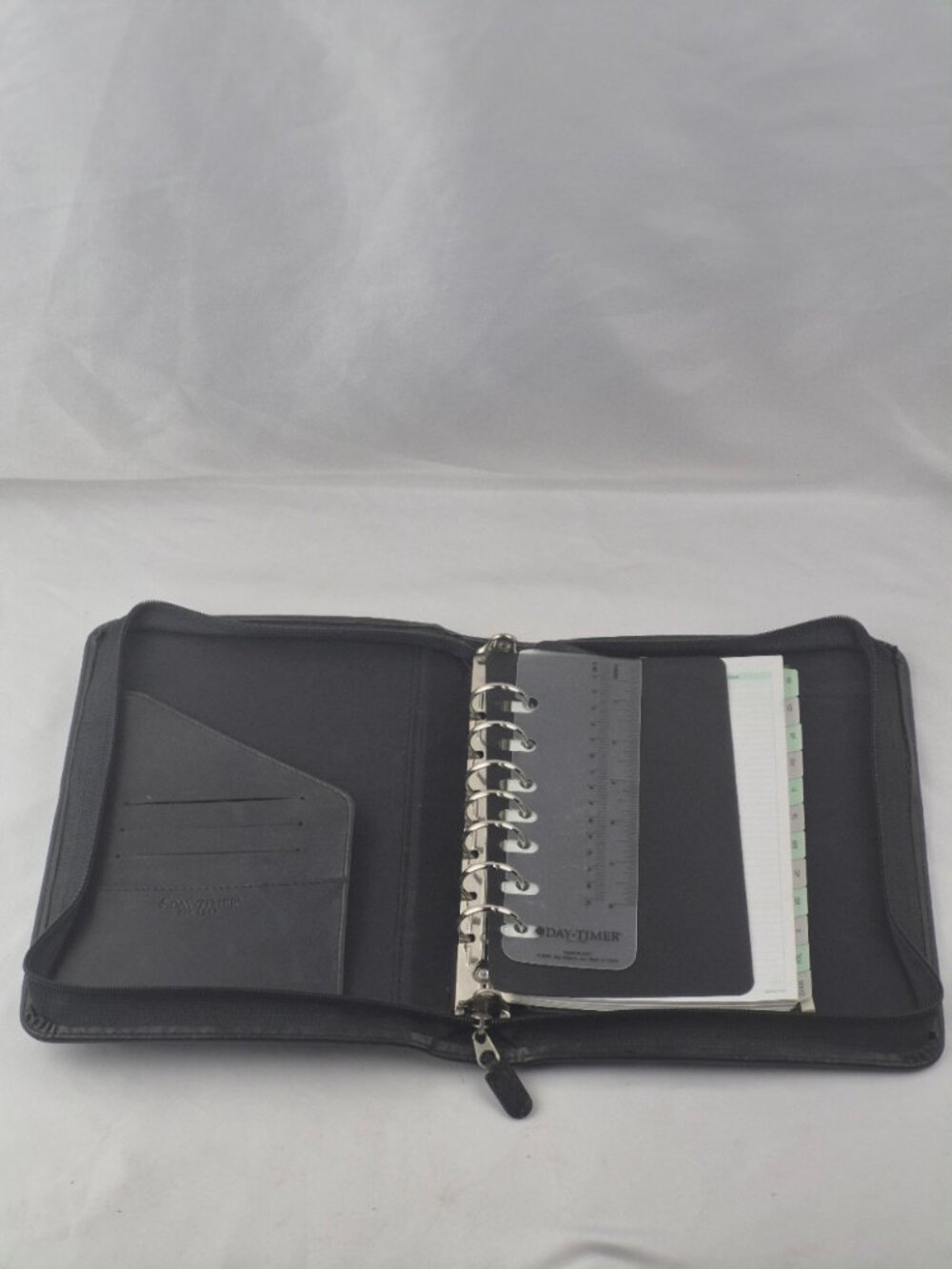 Vintage Day Timer Planner 7 Ring Wrap Around Zipper Top Handle Y2K Retro 90s
